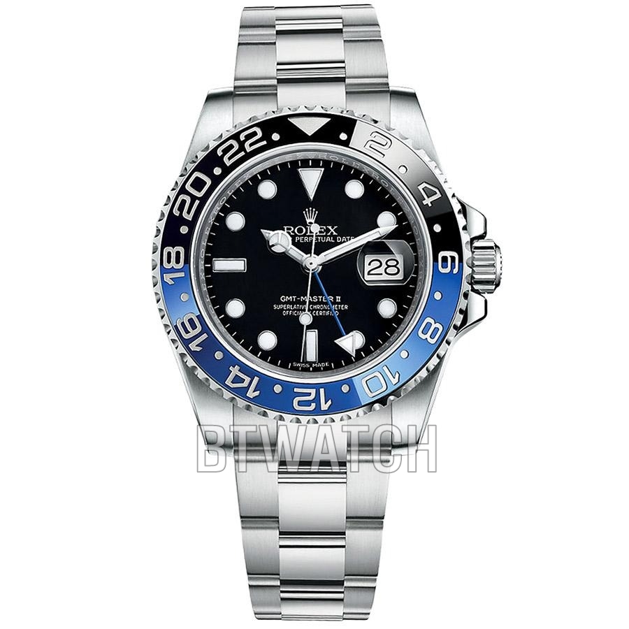 클린 공장 GMT-마스터 II 베트맨 블루/블랙 오이스터 브레슬릿 40mm 904L