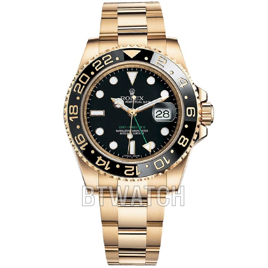 클린 공장 GMT-마스터 II 세라믹 베젤 금통 블랙다이얼 시계40mm
