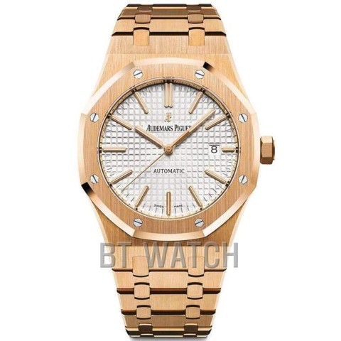 오데마피게 로얄오크 15400 로즈골드 금통 화이트 41mm Audemars Piguet Royal Oak