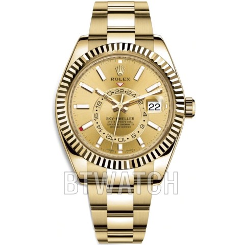 NOOB공장 스카이드웰러 샴페인 골드 금통 42mm