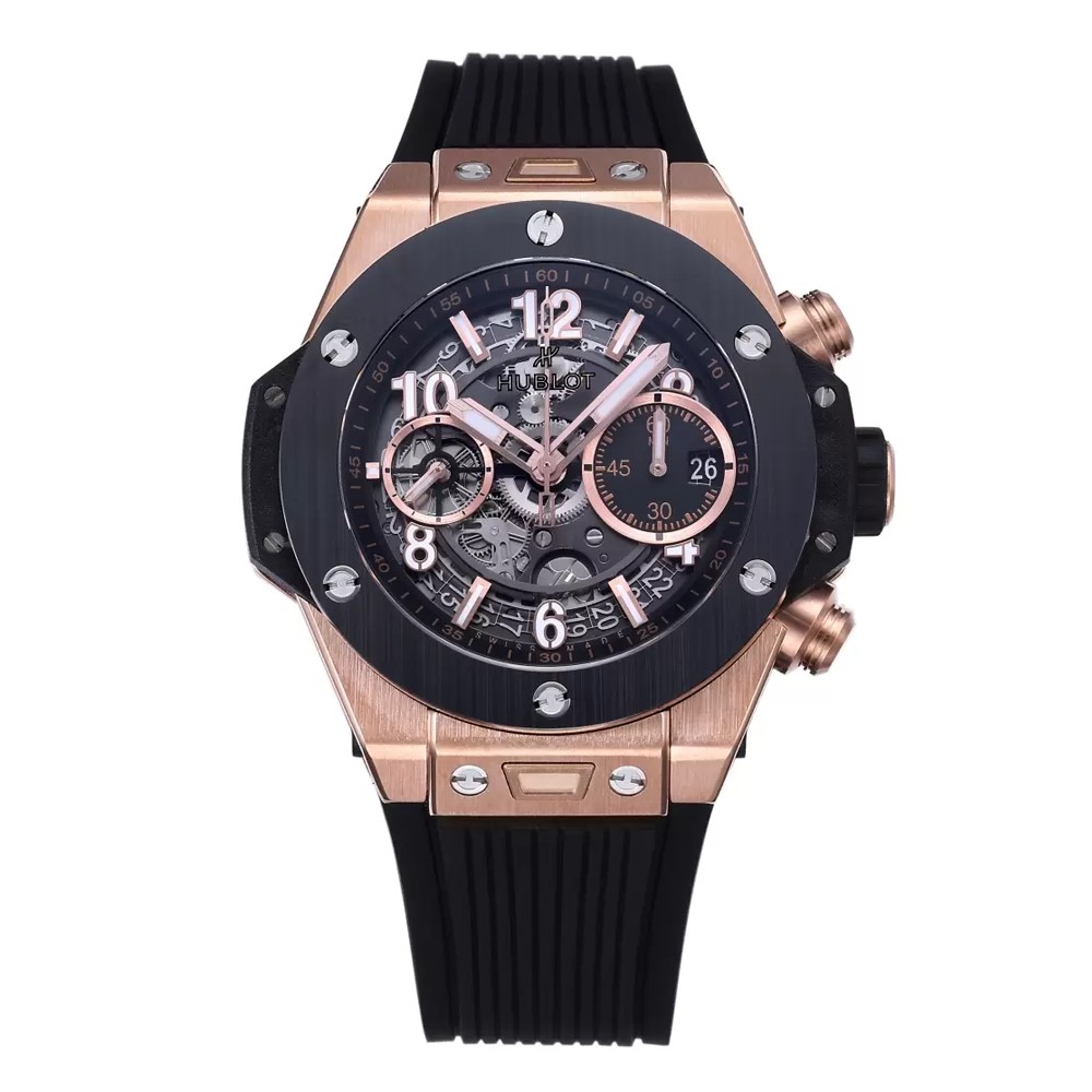 위블로 HUBLOT 빅뱅 우 니코 킹 골드 세라믹