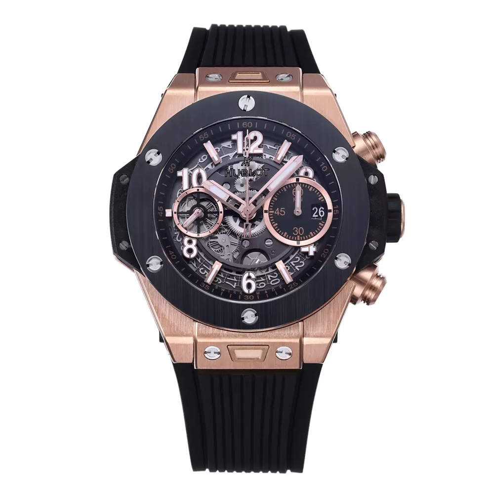 위블로 HUBLOT 빅뱅 우 니코 킹 골드 세라믹