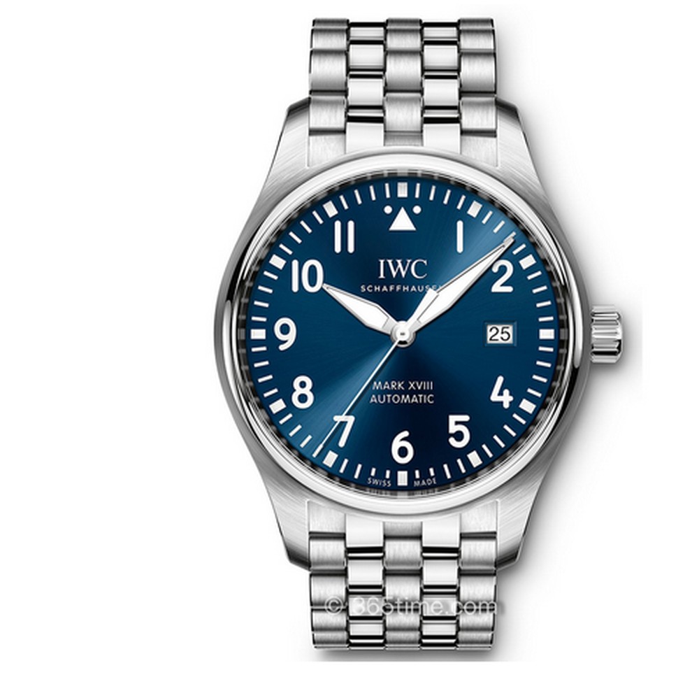 IWC Portuguese 마크 18 스틸 벨트 블루 플레이트
