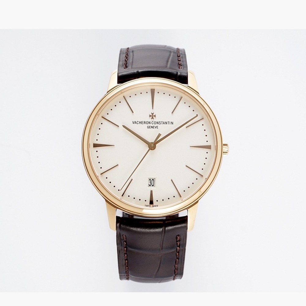 BBR공장 바쉐론 콘스탄틴 패트리모니 플래티넘 흰판 옐골 40mm