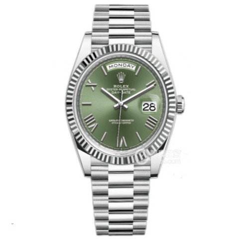 (국내 입고 중)GM공장 데이데이트 올리브그린 화이트골드 40mm (178g,텅스텐)