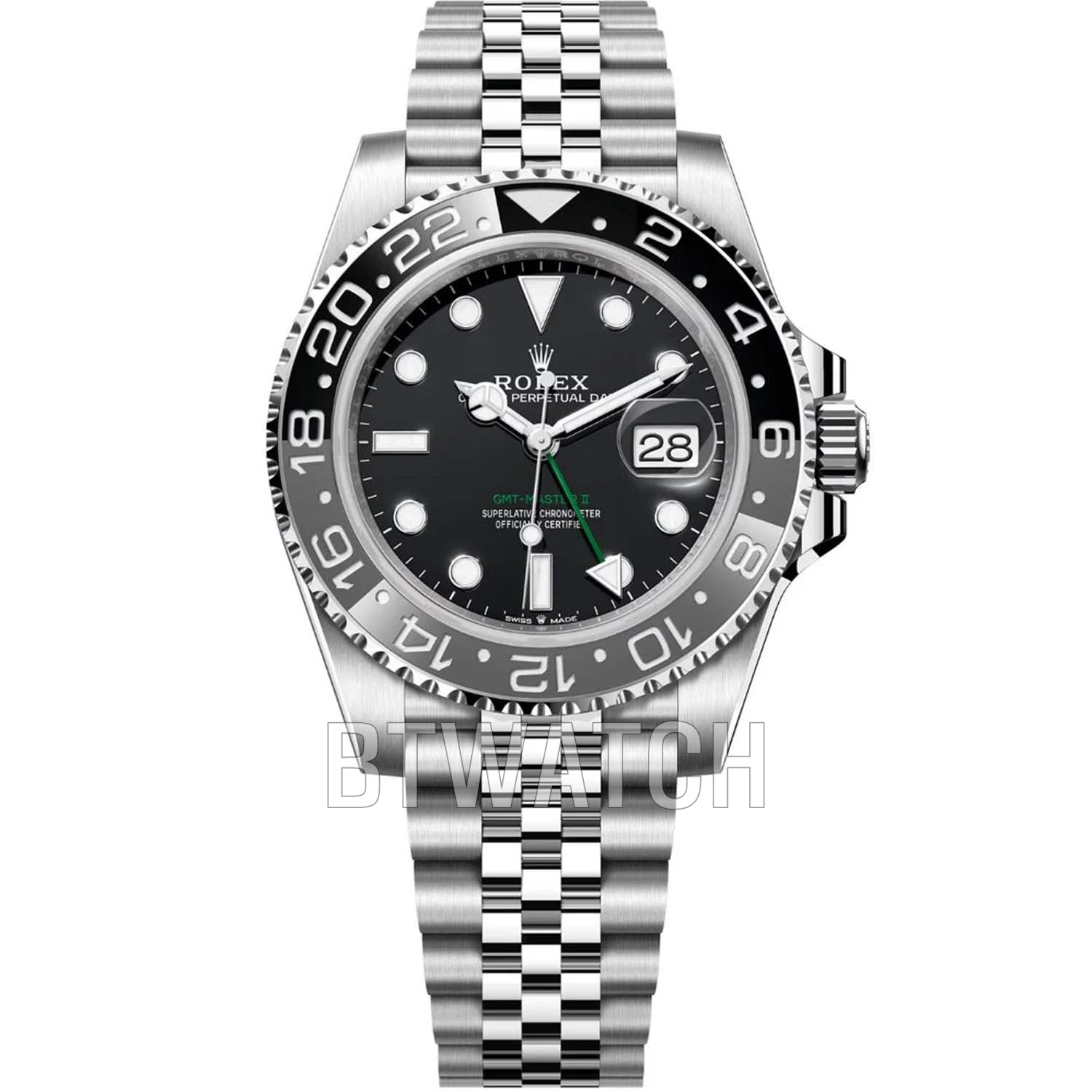 클린 공장 GMT-마스터 II 126710GRNR 브루스 웨인 쥬빌리 40mm