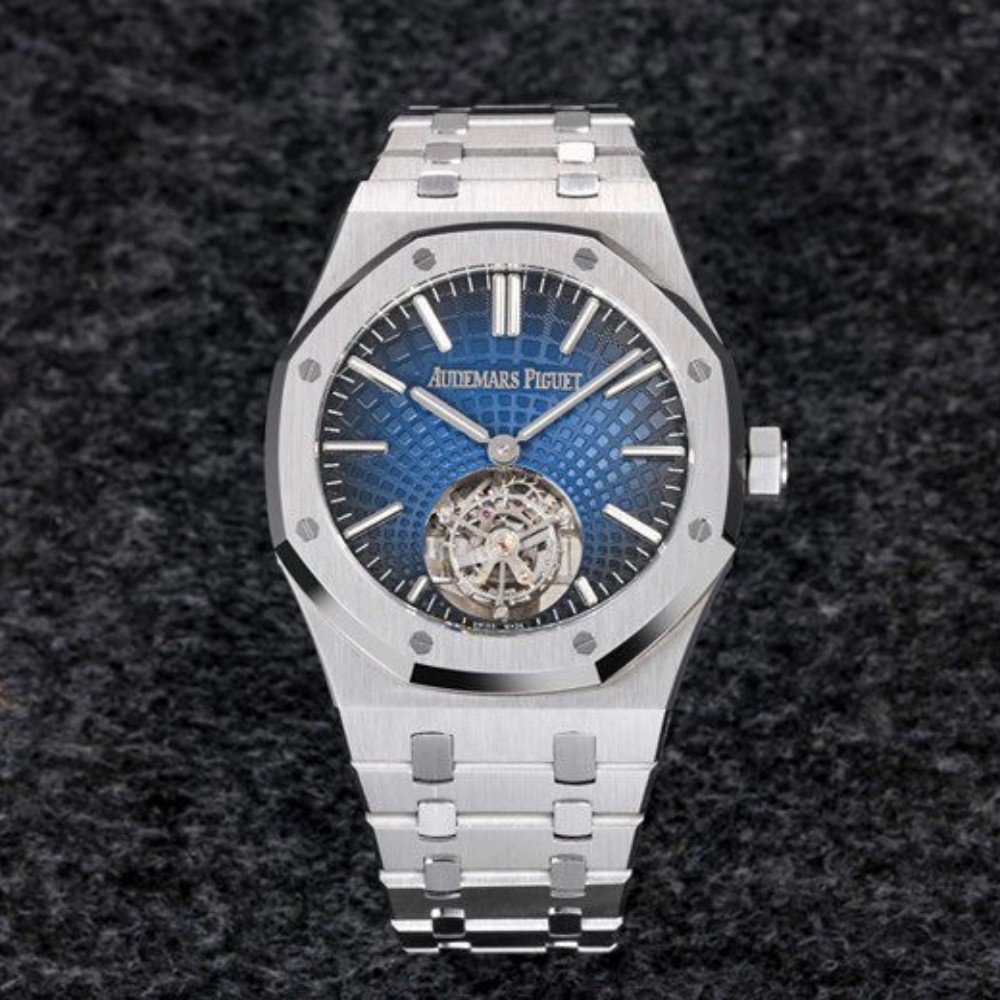 오데마피게 로얄오크 플라잉 뚜르비옹 스틸 블루다이얼 41mm Audemars Piguet Royal Oak