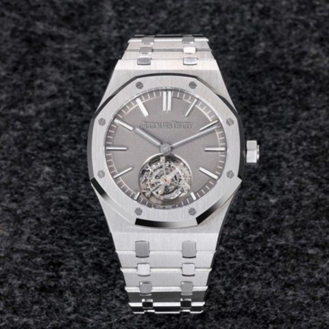 오데마피게 로얄오크 플라잉 뚜르비옹 스틸 그레이다이얼 41mm Audemars Piguet Royal Oak