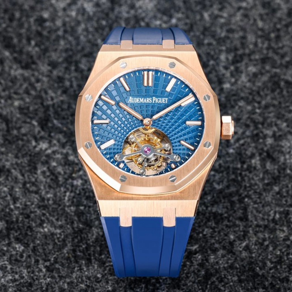 오데마피게 로얄오크 뚜르비옹 로즈골드 블루다이얼 41mm Audemars Piguet Royal Oak