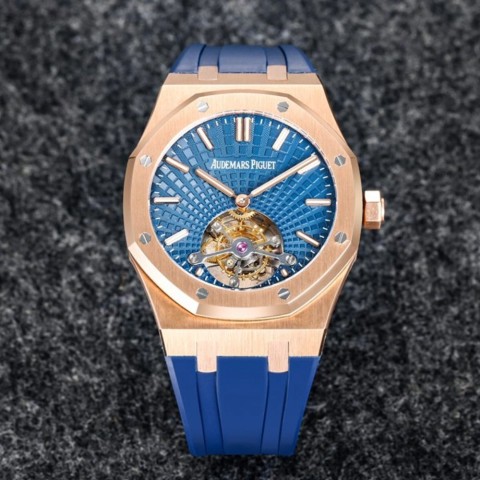 오데마피게 로얄오크 뚜르비옹 로즈골드 블루다이얼 41mm Audemars Piguet Royal Oak