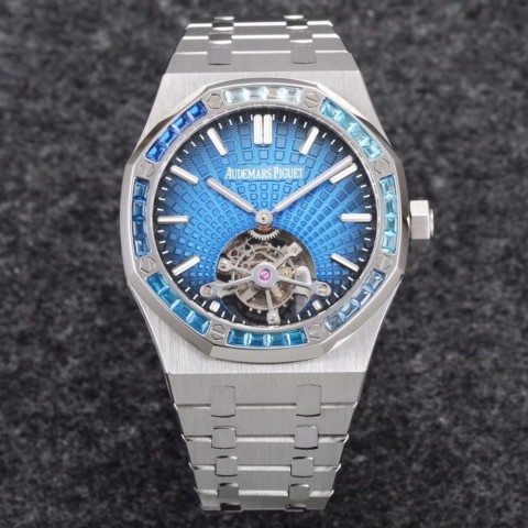 오데마피게 로얄오크 뚜르비옹 스틸 엑스트라씬 블루다이얼 41mm Audemars Piguet Royal Oak