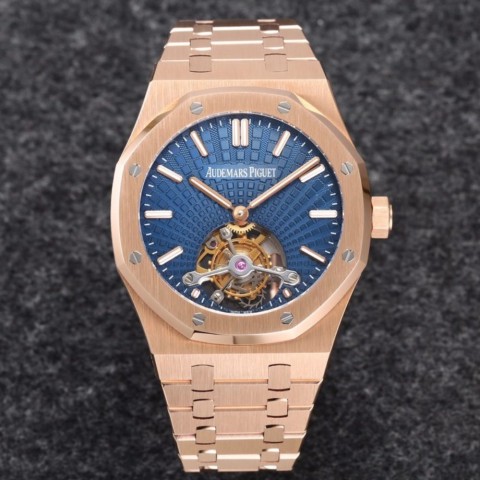 오데마피게 로얄오크 뚜르비옹 로즈골드 블루다이얼 41mm Audemars Piguet Royal Oak