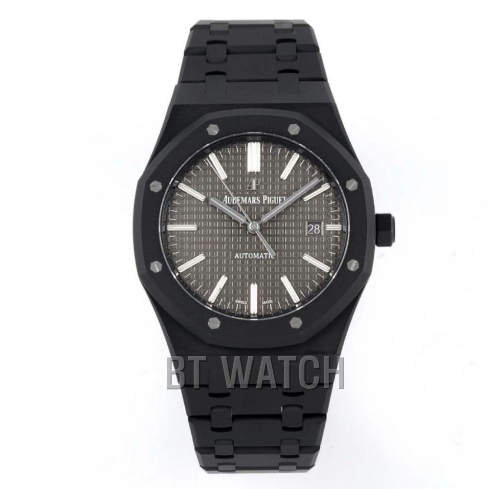 오데마피게 로얄오크 블랙 그레이 다이얼 DLC 15400 Audemars Piguet Royal Oak