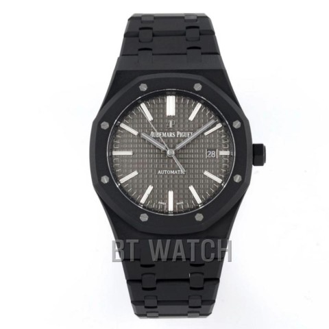오데마피게 로얄오크 블랙 그레이 다이얼 DLC 15400 Audemars Piguet Royal Oak