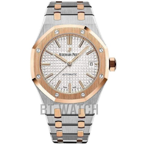 오데마피게 로얄오크 화이트 다이얼 콤비 37mm 15450 Audemars Piguet Royal Oak