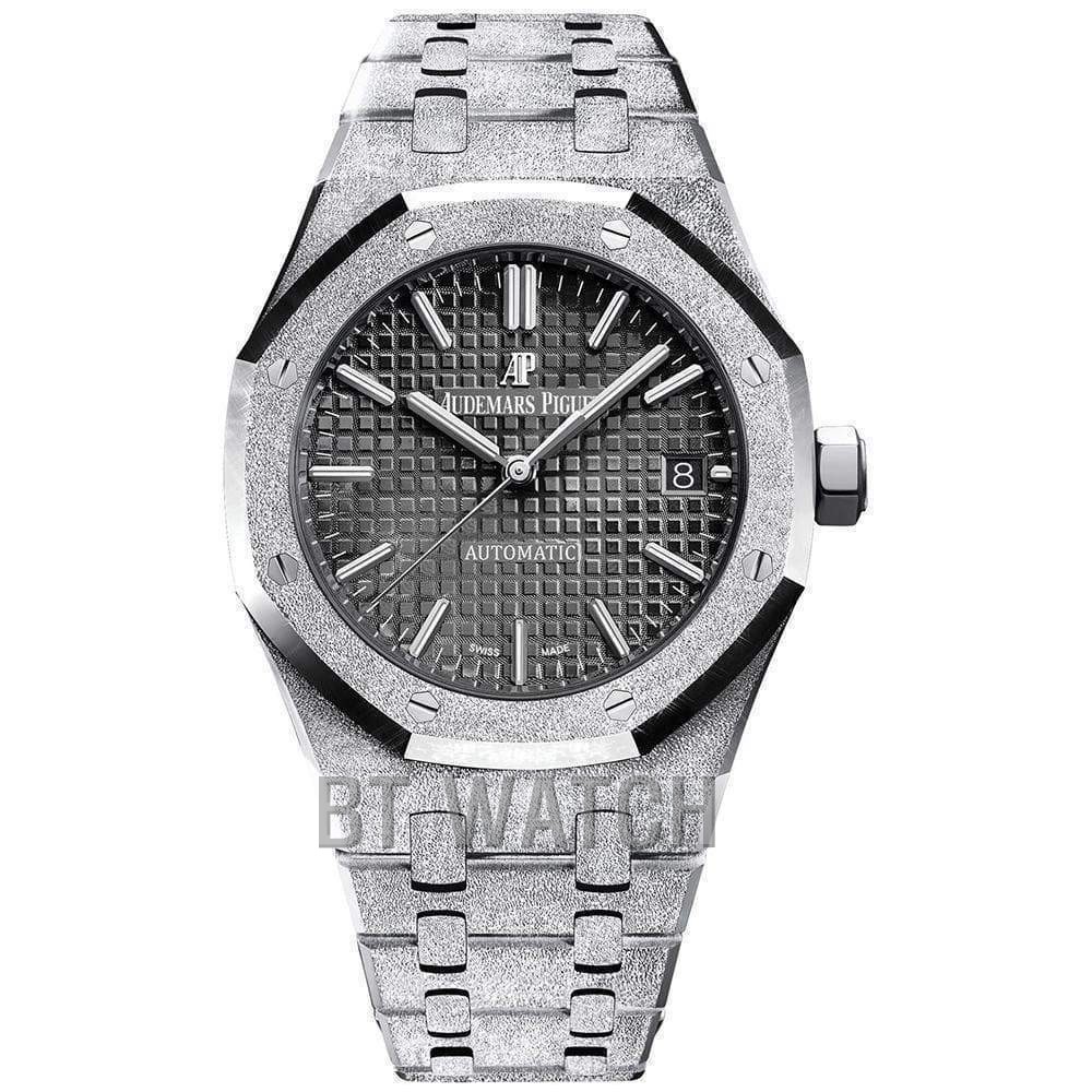 오데마피게 프로스트 로얄오크 블랙 다이얼 37mm 15454 Audemars Piguet Royal Oak