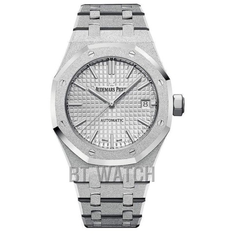 오데마피게 프로스트 로얄오크 화이트 다이얼 37mm 15454 Audemars Piguet Royal Oak