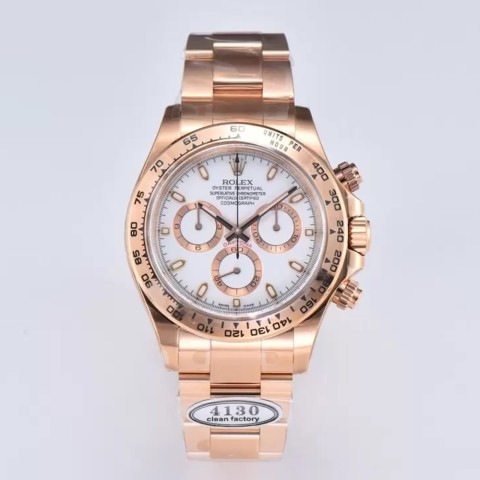 롤렉스 데이토나 크로노그로프 흰판 금통 Rolex Daytona