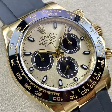 롤렉스 데이토나 크로노그로프 샴폐인 다이얼 러버밴드 116515 정품 비교 Rolex Daytona