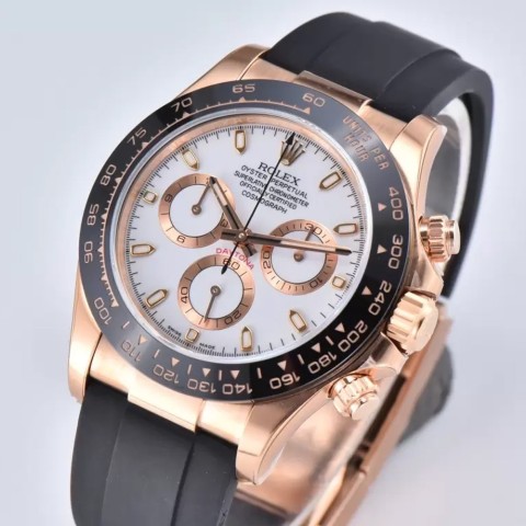 롤렉스 데이토나 크로노그로프 흰판 러버밴드 116515 Rolex Daytona