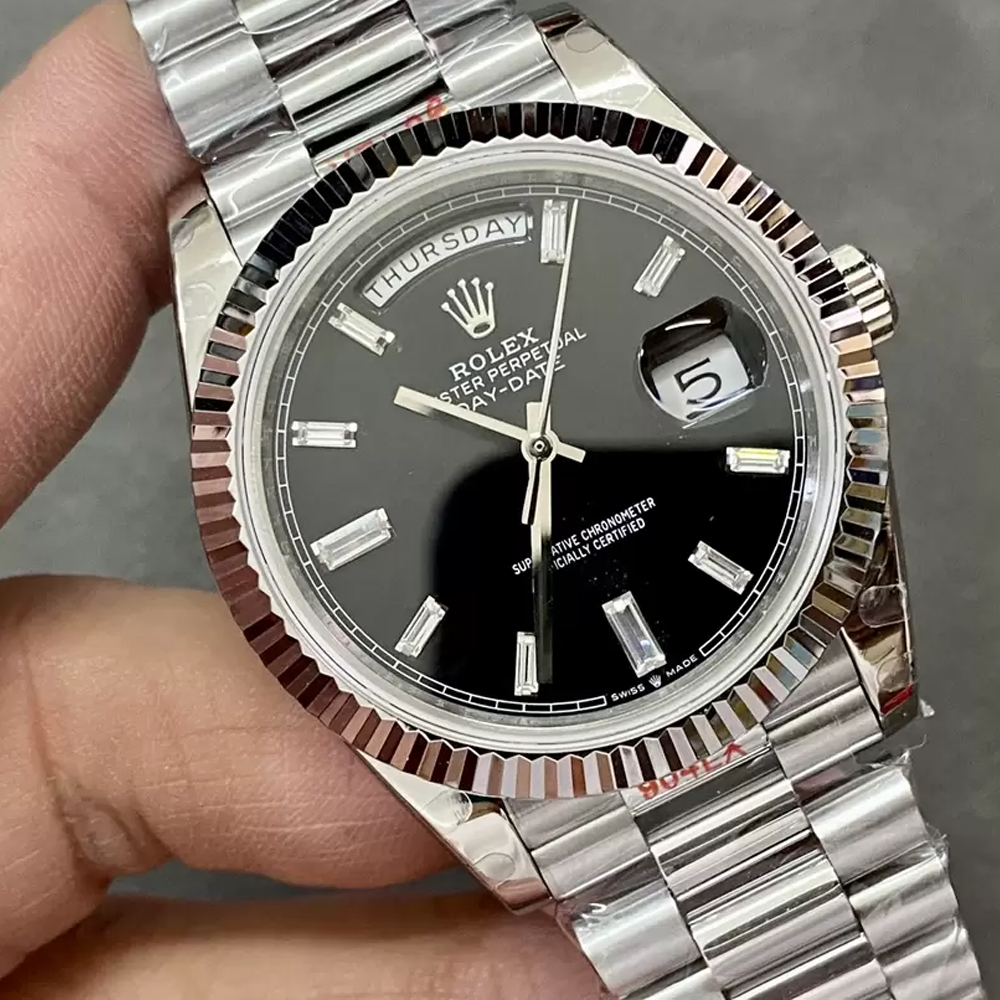 GM공장 롤렉스 데이데이트 40mm 검판 텅스텐 m228236