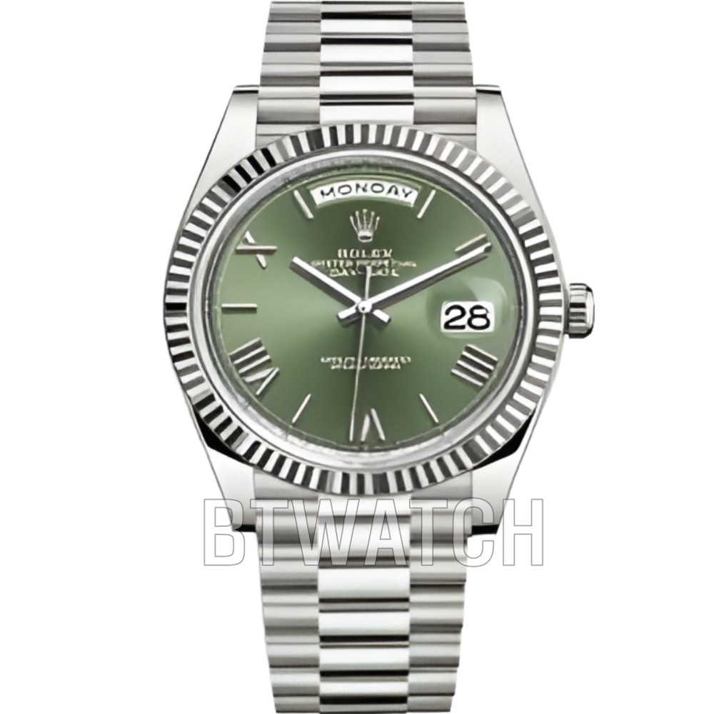  롤렉스 데이데이트 화이트골드 올리브그린 40mm 228235 Rolex Daydate