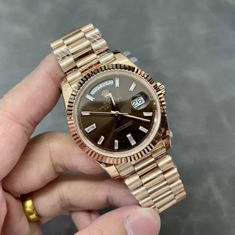 롤렉스 데이데이트 로즈골드 금통 초코다이얼 228235 Rolex Daydate