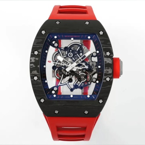 리차드밀 부바왓슨 RM-055 블랙 레드 카본 케이스 Richard Mille Bubba Watson
