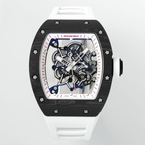 리차드밀 부바왓슨 RM-055 블랙 화이트 카본 케이스 Richard Mille Bubba Watson
