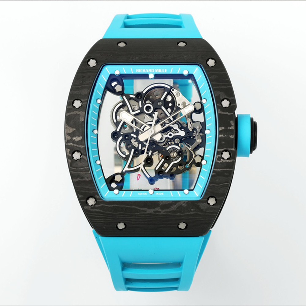 리차드밀 부바왓슨 RM-055 블랙 블루 카본 케이스 Richard Mille Bubba Watson