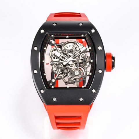 리차드밀 부바왓슨 블랙 레드 러버밴드 NTPT RM-055 Richard Mille Bubba Watson