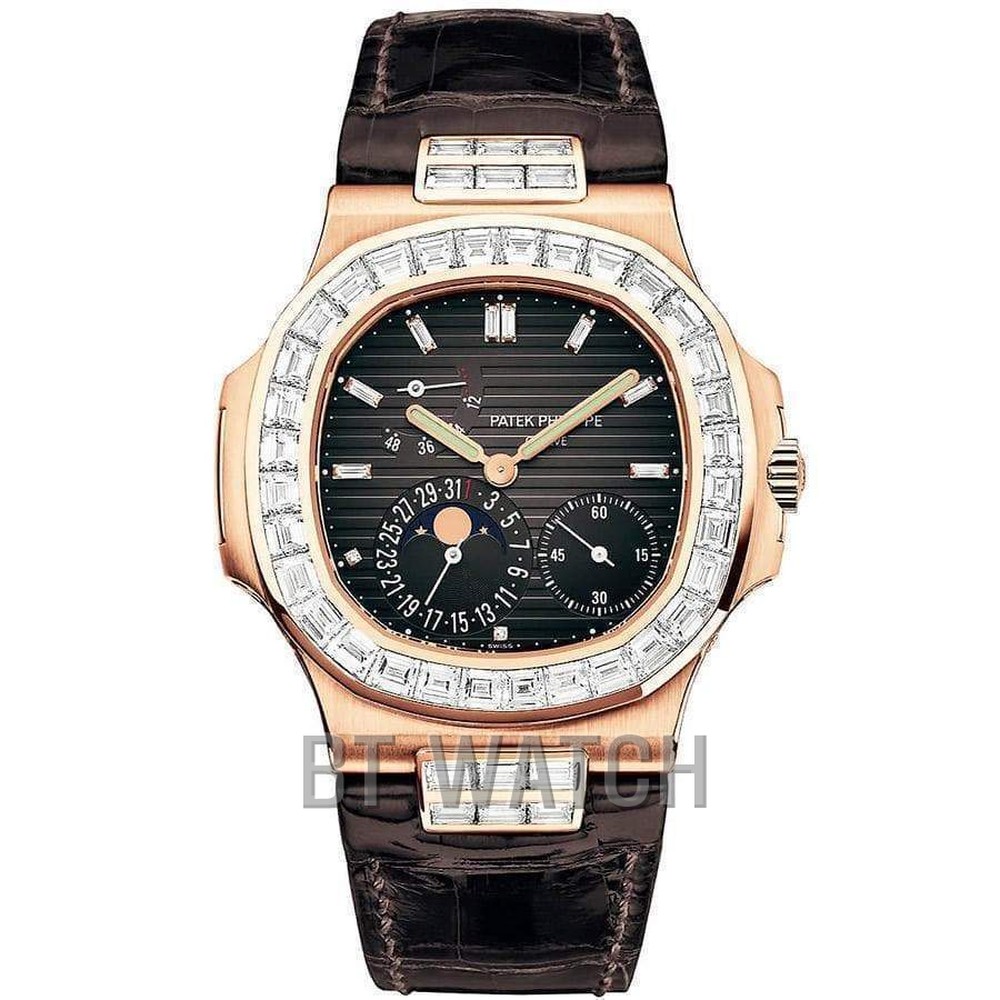 파텍필립 노틸러스 5724 베젤다이아 문페이즈 검판 Patek Philippe Nautilus