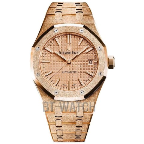 오데마피게 프로스트 로얄오크 화이트 다이얼 37mm 15454 Audemars Piguet Royal Oak