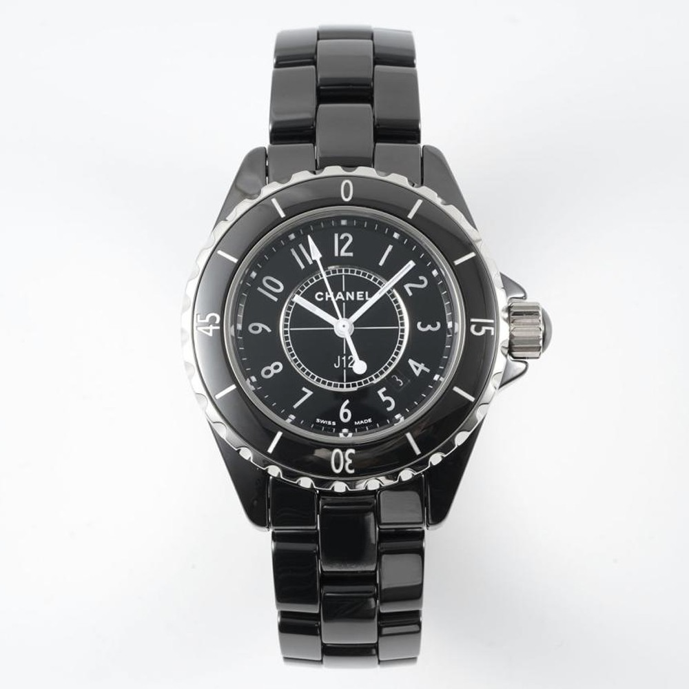 샤넬 J12 블랙 세라믹 여성용 시계 33mm H0682