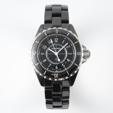 샤넬 J12 블랙 세라믹 여성용 시계 33mm H0682