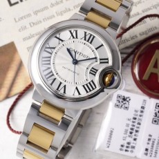 AF공장 발롱 블루 드 까르띠에 화이트 다이얼 콤비 33mm WSBB0044