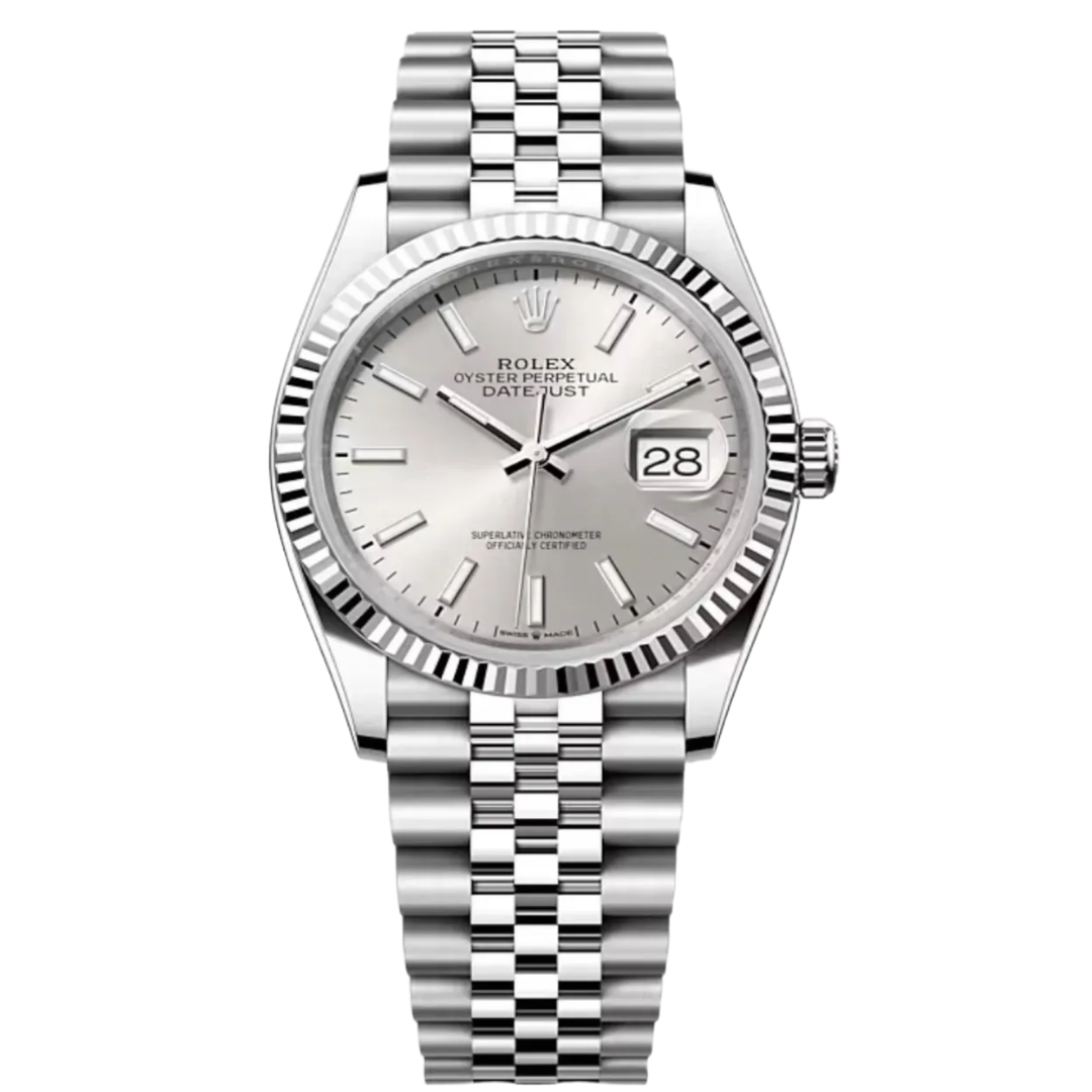 (국내 입고중)롤렉스 데이저스트 실버 바인덱스 다이얼 36mm Rolex Datejust